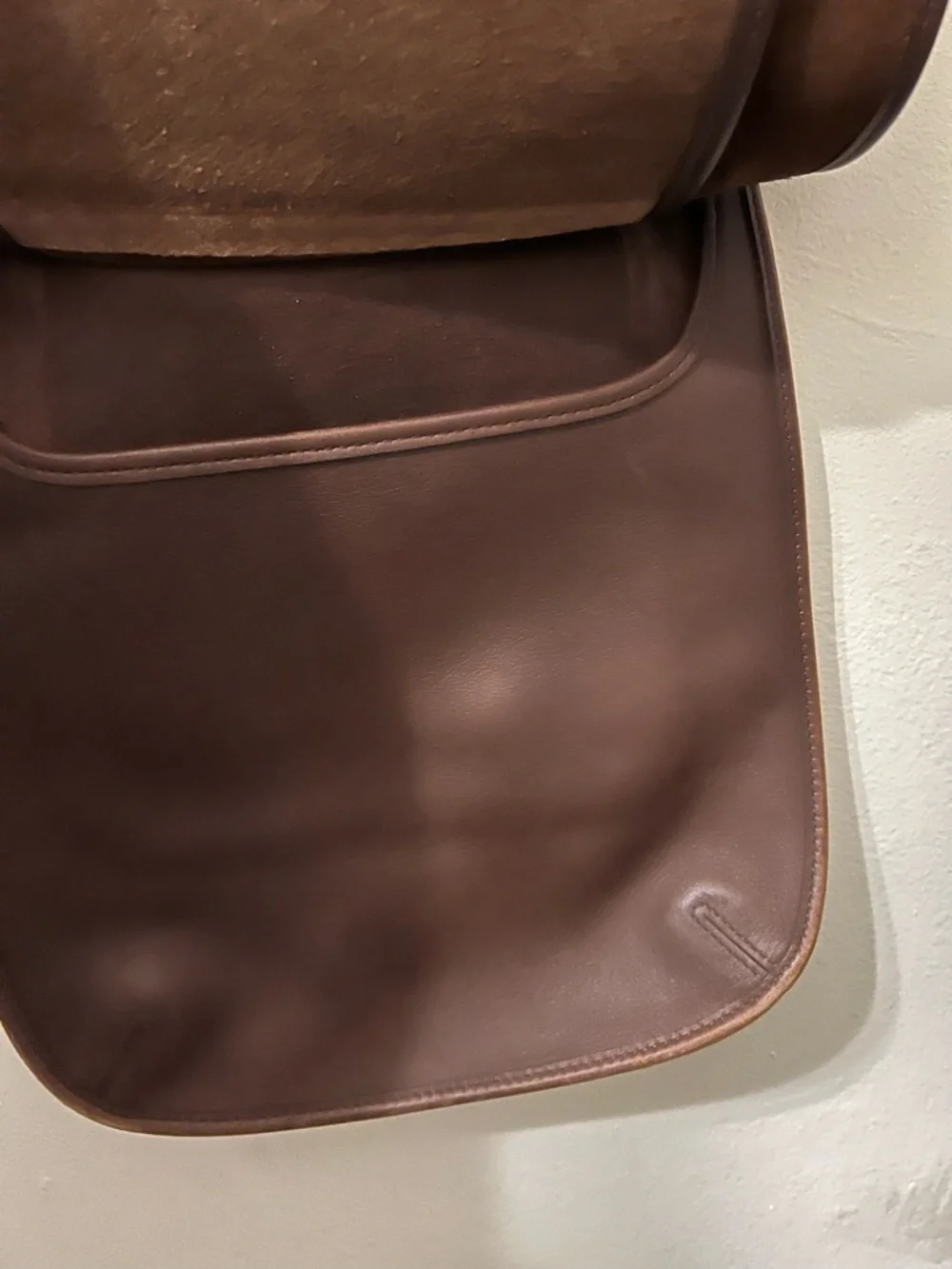 Vintage 90s Coach Mahogany Leather Hippie Flap Bag 9135 🤎